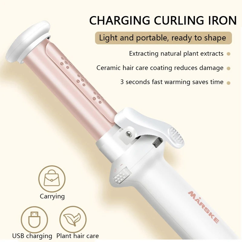 Портативные бигуди для волос щипцы завивки с керамической пластиной мини