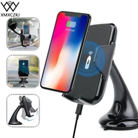 xmxczkj 10w wireless car charger silicone pad protective device 360%c2%b0 rotation fast charging compatible for samsung galaxy s8