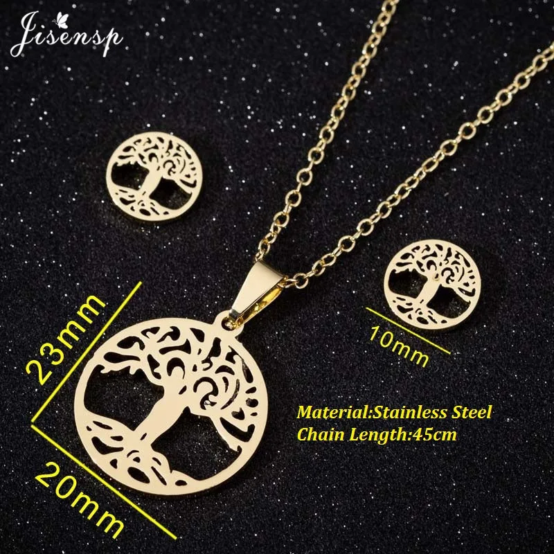 Ожерелье и серьги из нержавеющей стали|Ювелирные наборы| |