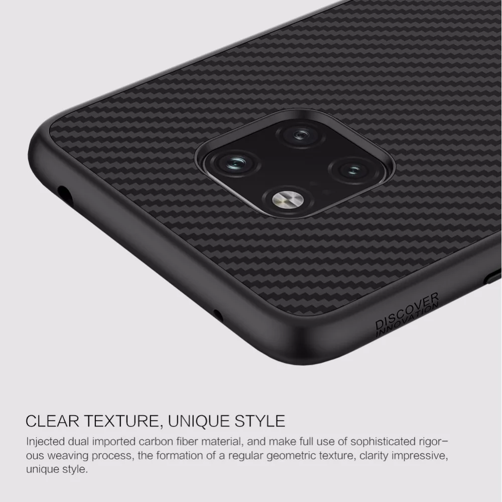 Чехол Nillkin из синтетического волокна для huawei mate 20 pro из углеродного волокна PP Shield задняя крышка чехол для huawei mate 20 pro