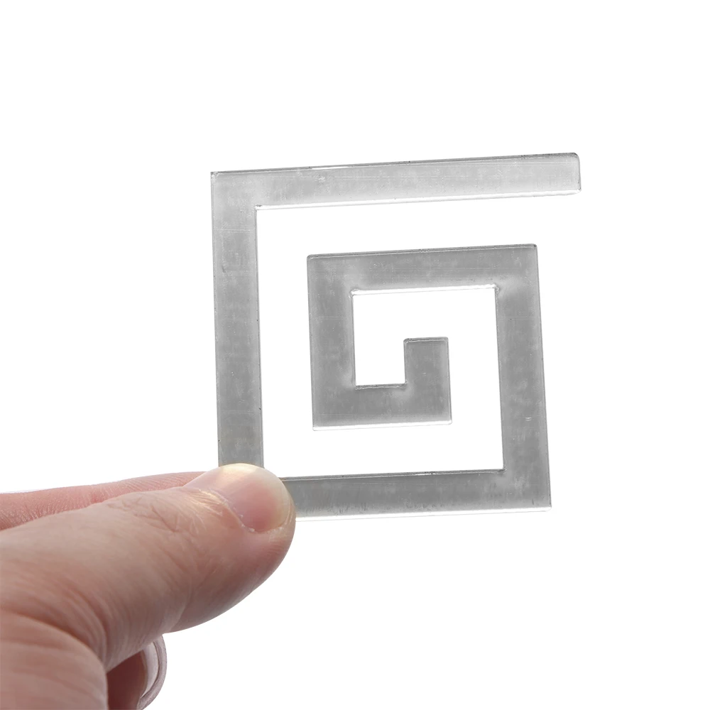 10 шт./компл. акриловая Зеркальная Наклейка с рамкой для строительства настенное