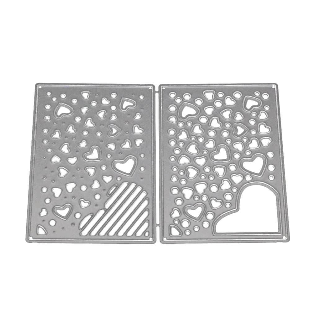 Формы сердца в прямоугольной раме металлические Вырубные штампы новые и для