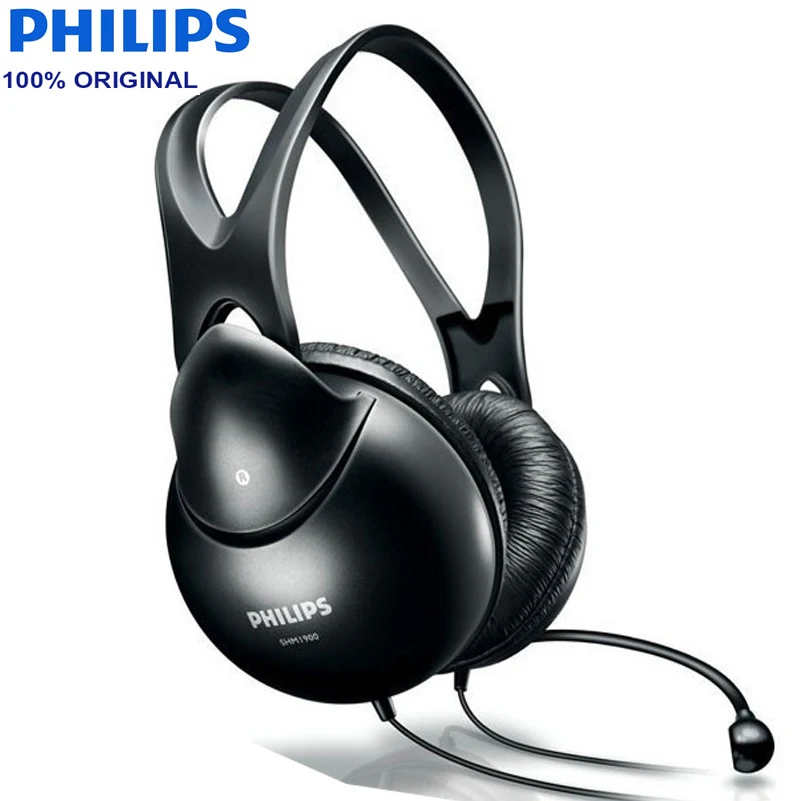 Наушники Philips SHM1900 с микрофоном игровая гарнитура поддержкой музыки фильмов и игр