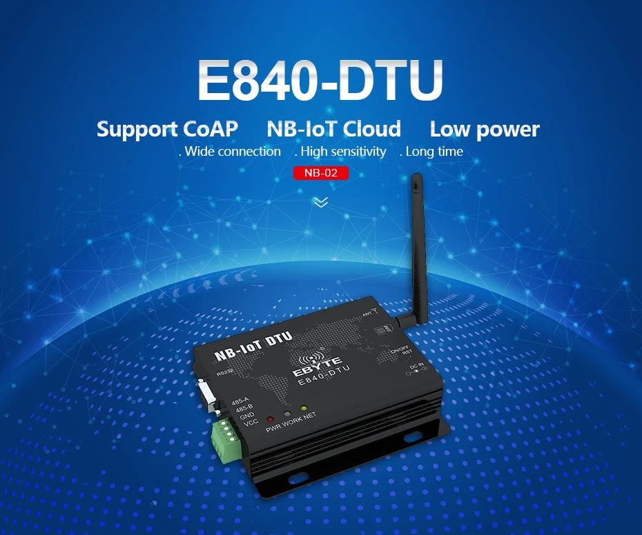 E840-DTU(NB-02) RS232 RS485 nb-iot Беспроводной трансивер IoT сервер последовательного порта hdmi передатчик и приемник