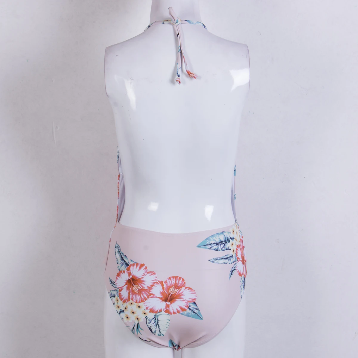 Новинка хит женский слитный купальник бикини с цветочным принтом пуш ап v