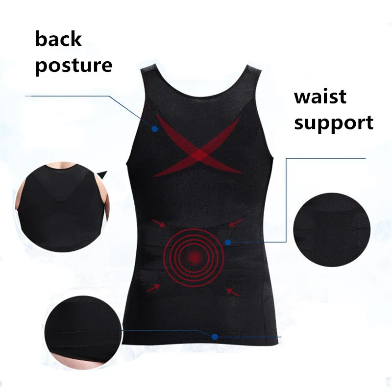 

Slimming Shaperwear Gynecomastia Tank Tops For Men Belly Trimmer Abdomen Control Slim Belts Body Shaper Compression Underwear