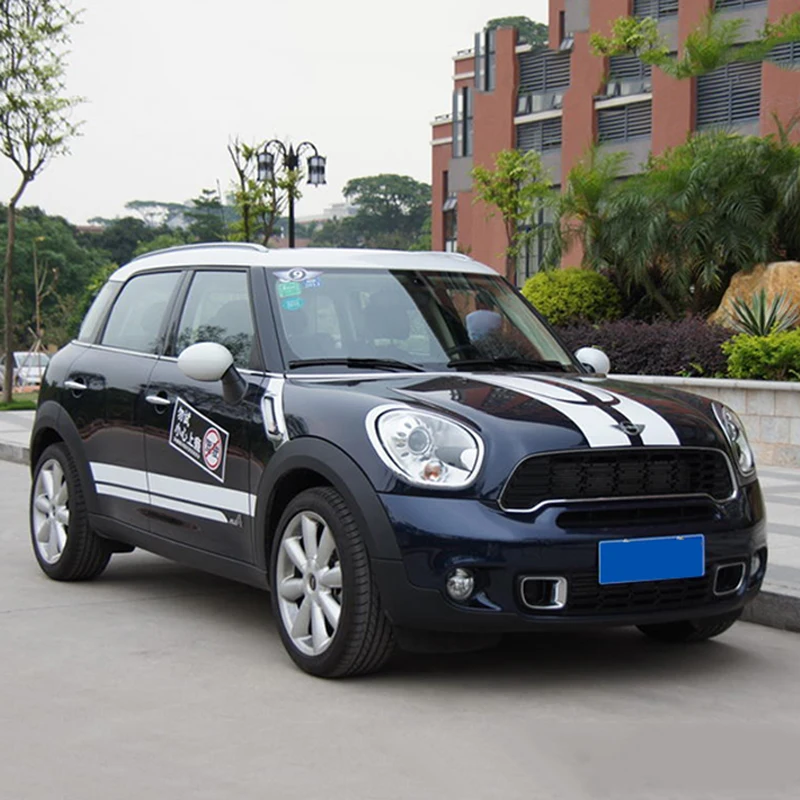 Автомобильный капот кузов двигателя боковая юбка полосы наклейки для Mini Cooper S JCW