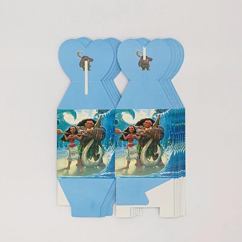 12pcs Ocean Moana Candy Box Paper Gift Bag Theme Kids Birthday Party Supplies Decoration | Дом и сад