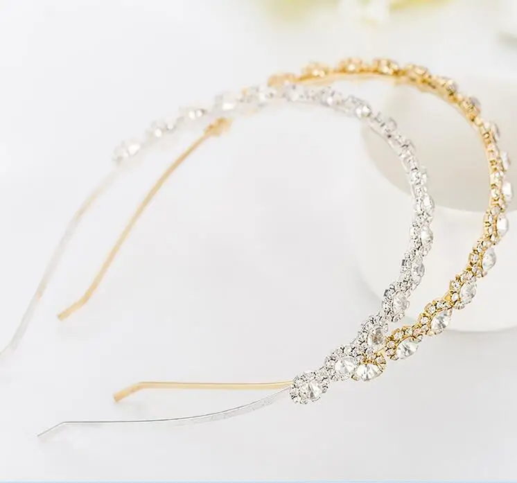 Стразы для девочек повязка волос Детские вечерние свадебная корона на голову