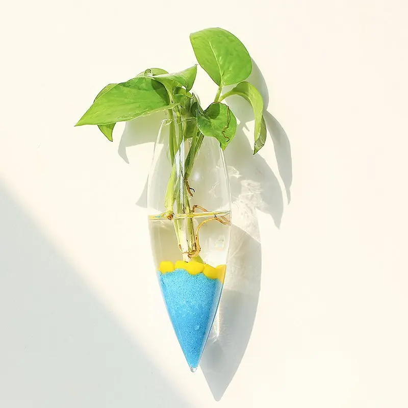 Настенная ваза для растений и цветов стеклянная ледяного питона Настенный