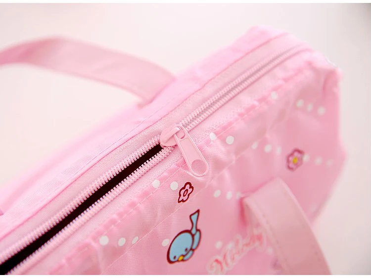 Милые маленькие двойные звезды My Melody Изолированные сумки для обедов для детей, школьные девушки, Женская Термосумка-холодильник, сумка для пикника, сумки для еды