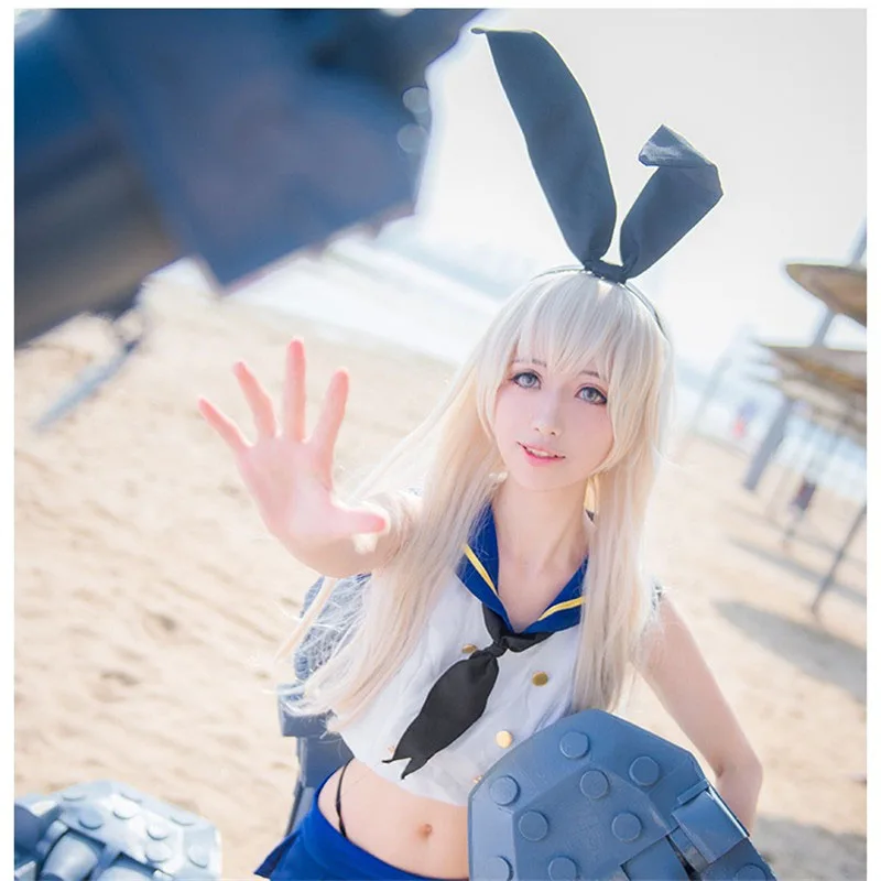 Коллекция игр косплей костюмы Shimakaze матросский костюм купальник носки для женщин