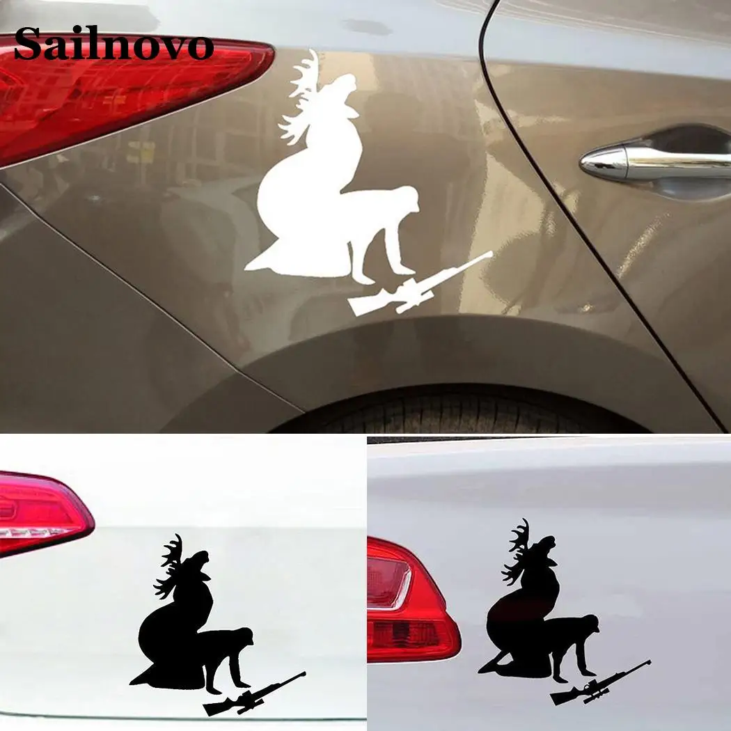 Sailnovo 12 см x модные наклейки для автомобиля ПВХ Moose охотничий узор пленка стикер