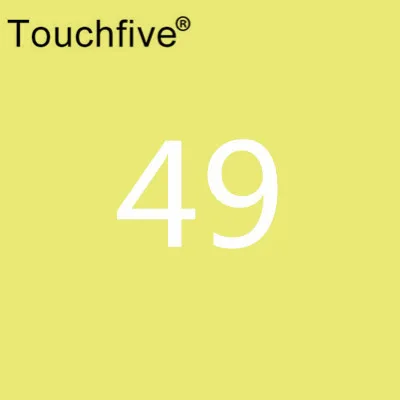 49 TOUCHFIVE дополнительный цвет двойная головка художественные маркеры Кисть ручка на спиртовой основе эскизные маркеры манга ручки для рисования товары для рукоделия - Цвет: 49