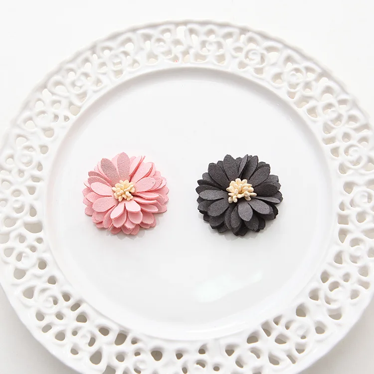 20 шт бархат микрофибра ткань цветы для украшения Шарм ювелирные изделия