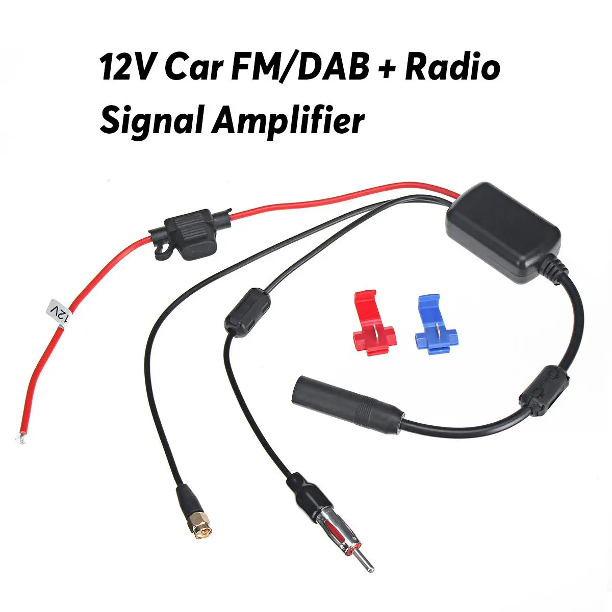 Универсальный DAB+/FM автомобильная антенна сплиттер кабель цифровой радио+ усилитель