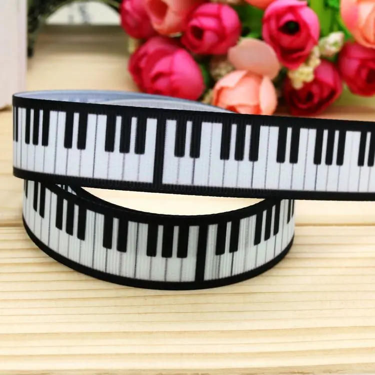 7/8 ''Бесплатная доставка jesus musical wall printed grosgrain лента для волос Головные уборы