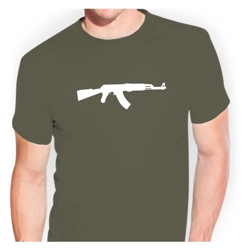 Наклейка на футболку AK-47 Kalaschnikow AK47 - tsf0294 | Мужская одежда