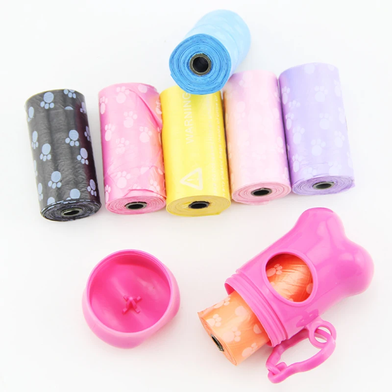 1 рулон мешок для выгула собак и шт. диспенсер костей | Дом сад