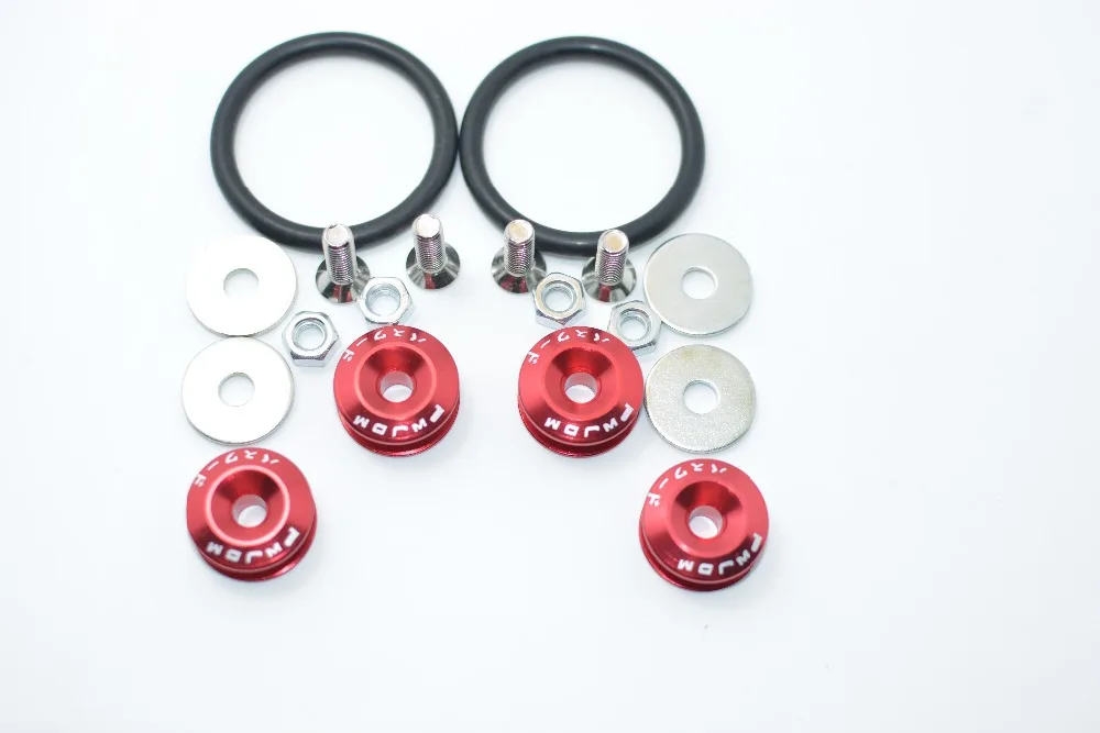 DRP-4 PCS/set Uinversal ALUMINUM QUICK RELEASE FASTENER KIT FOR BUMPER &amp TRUNK HATCH CAR/TRUCK WITH LOGO | Автомобили и