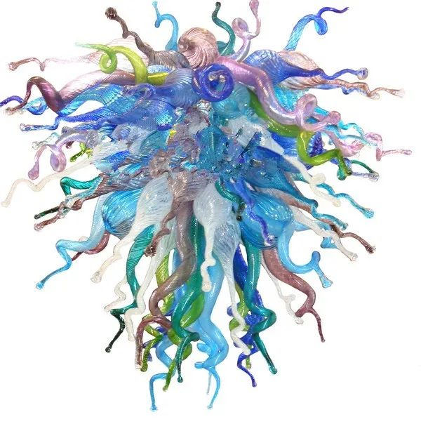 Горячая Распродажа разноцветная стеклянная люстра для гостиной художественный