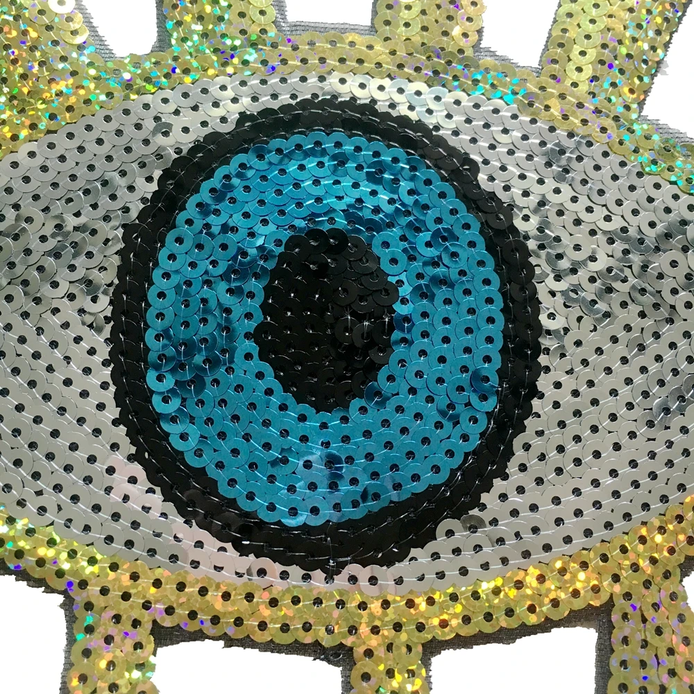 Золотые патчи с блестками для глаз 2 шт./лот вышивкой одежды|Заплатки| |