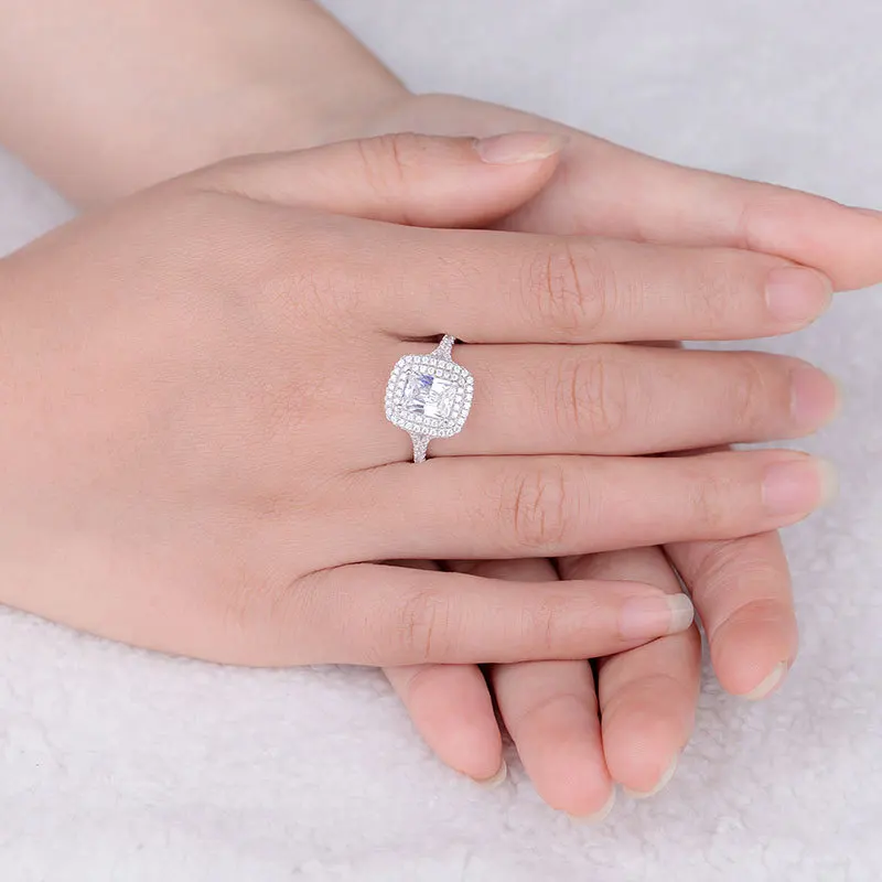 Женское кольцо для помолвки COLORFISH из стерлингового серебра 925 пробы высокого