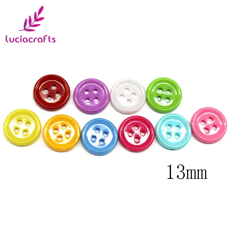 Color12 13mm 24pcs 24 шт мульти выбор стиля смешанные полимерные пуговицы для самостоятельного пошива одежды плоская задняя Кнопка Скрапбукинг аксессуары E0501 - Цвет: Color12 13mm 24pcs