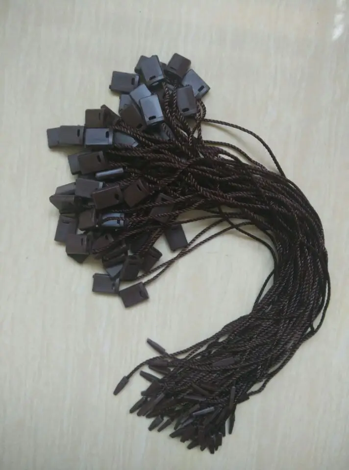 100 шт./цветные бумажные бирки глубокие кофейные шнуры для одежды веревки