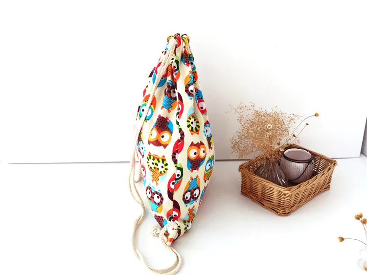 Вместительный рюкзак из хлопка и корзина для белья сумка пляжной путешествий