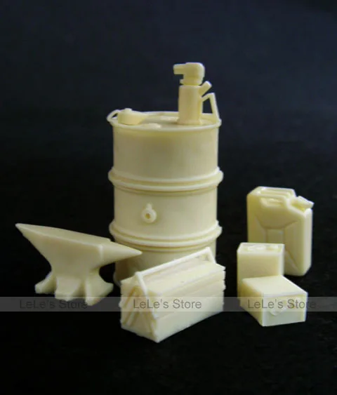 1/35 резиновые аксессуары для сцены солдатика барабан ящик инструментов|1/35 resin