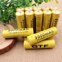 4pcs 3 7v 18650 battery 9900mah li ion rechargeable battery for led flashlight torch electronic gadgets batteries drop shipping