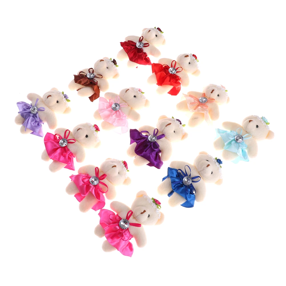 12 см игрушечный мультяшный Букет плюшевый мишка мини мишки плюшевые игрушки