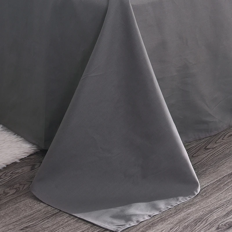 100% хлопок чистый цвет плоский лист Комплект постельного белья постельное белье