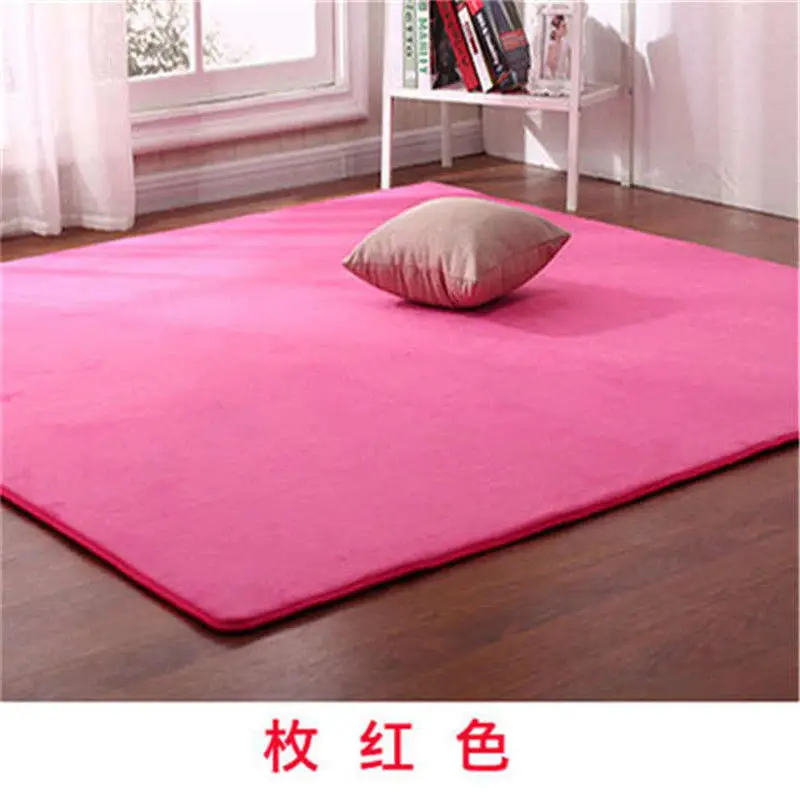 Однотонный ковер для гостиной чайного пола журнального столика напольный коврик