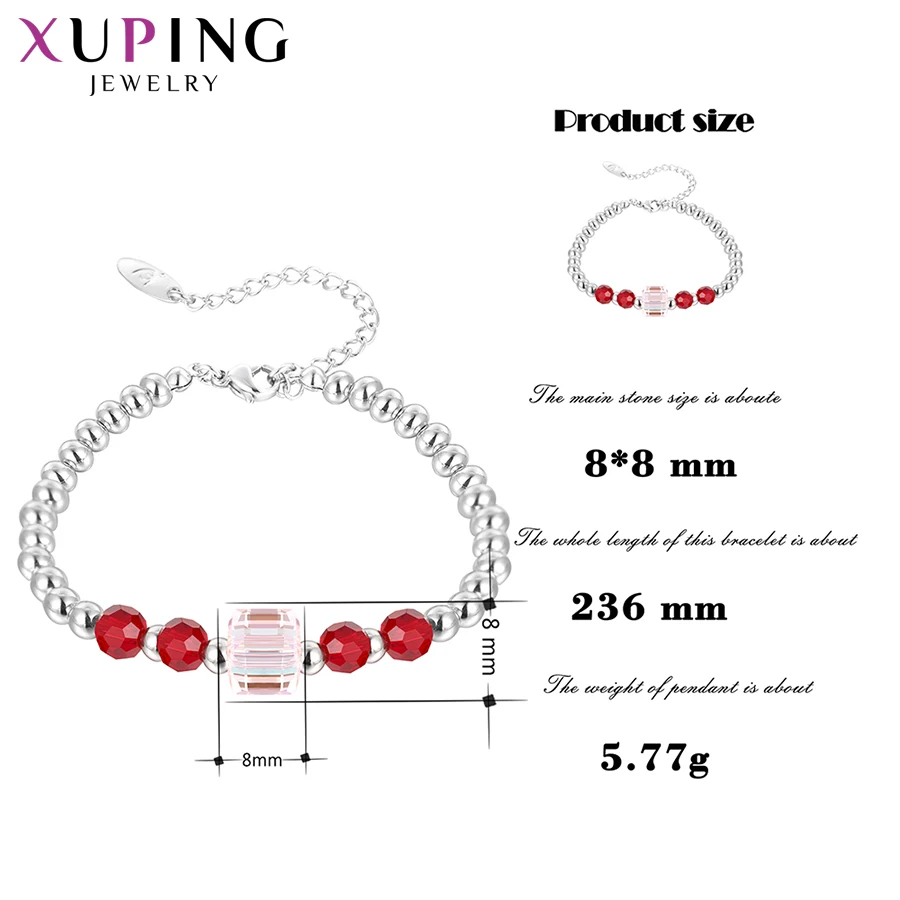 От бижутерии Xuping модные браслеты из кристаллов Романтический для девушек и