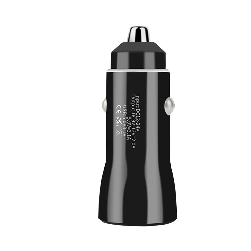 3.1A 5V Dual USB Автомобильное зарядное устройство со светодиодным дисплеем