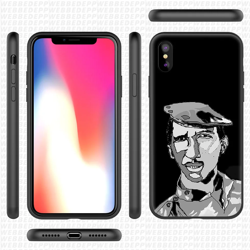 WEBBEDEPP Thomas Sankara Flag Soft Silicone Case for iPhone 11 Pro Xr Xs Max X or 10 8 7 6 6S Plus 5 5S SE |