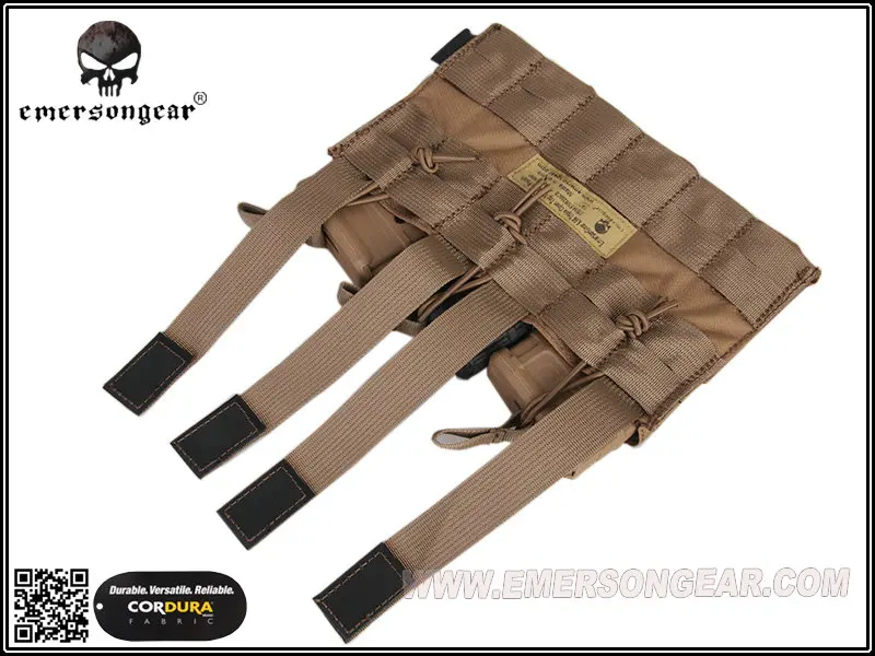 EmersonGear 5 56 Тройная открытая верхняя сумка для журналов боевой Молл MAG Coyote