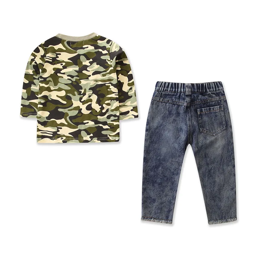2 шт. Детские камуфляжные Футболки с длинным рукавом | Детская одежда и обувь