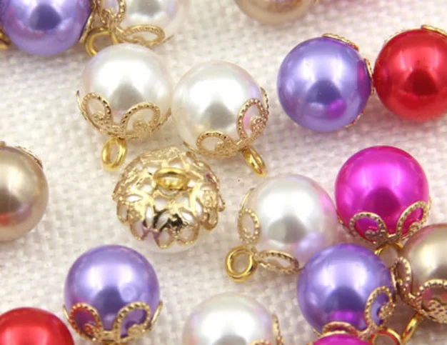 10 шт./лот аксессуары для одежды пуговицы Монополия цвет жемчужная Кнопка Золото