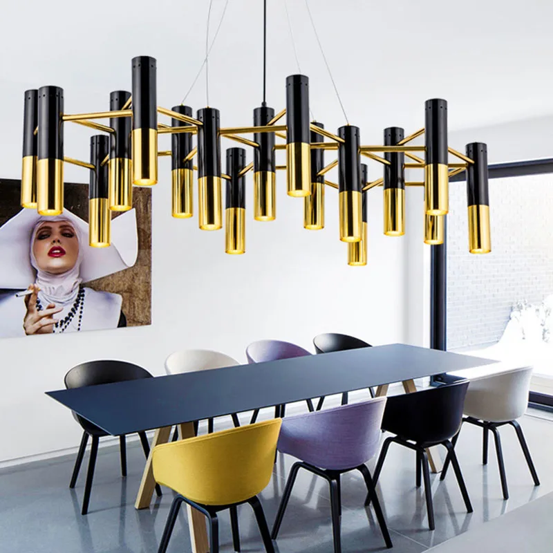 Классическая металлическая рамка из алюминия светодиодный светильник multi-трубки