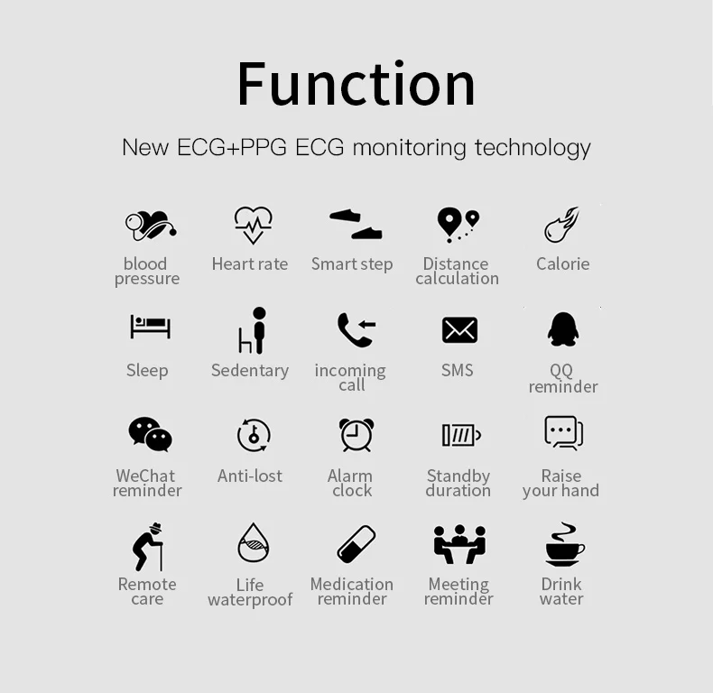 North Edge Смарт-часы ЭКГ PPC водонепроницаемый IP67 сердечный ритм кровяное давление смарт-Браслет фитнес-трекер напоминание о звонках группа