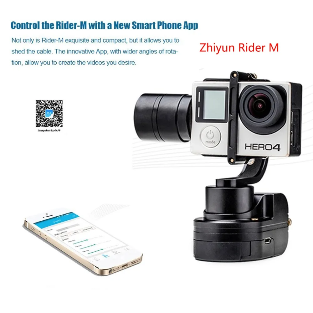 Ручной Стабилизатор Zhiyun Rider M для gopro 4 Feiyu WG2X переносной стабилизатор экшн камеры