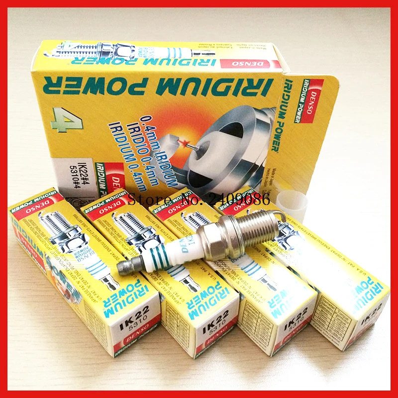 Denso IK22-5310 Япония Оригинал Иридий свечи зажигания для Porsche 911 Dodge Alpina B7 2008 (4 шт.) |