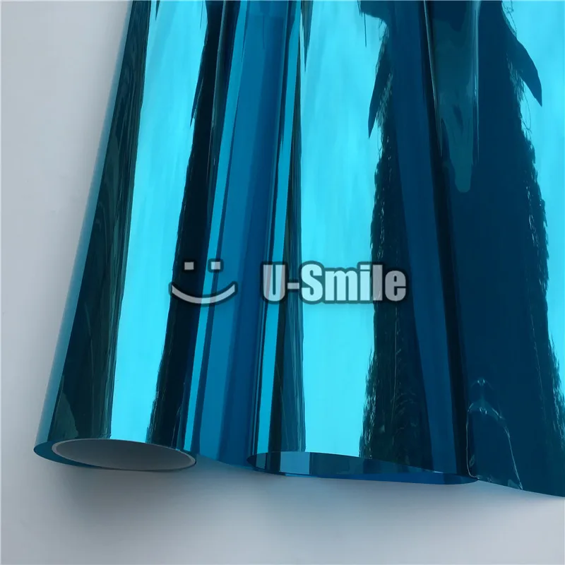 VLT Тонировочная пленка для окон из сине серебристой фольги Размер: 1 52*30 м/рулон