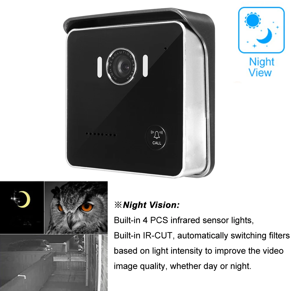 CUSAM wifi умный видео дверной звонок Домофон беспроводной дверной звонок 720P камера IR Vision датчик движения сигнализация разблокировка двухстороннее аудио