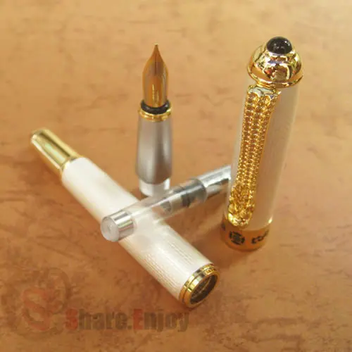 Перьевая + роликовая Новая шариковая ручка JINHAO с белым наконечником в
