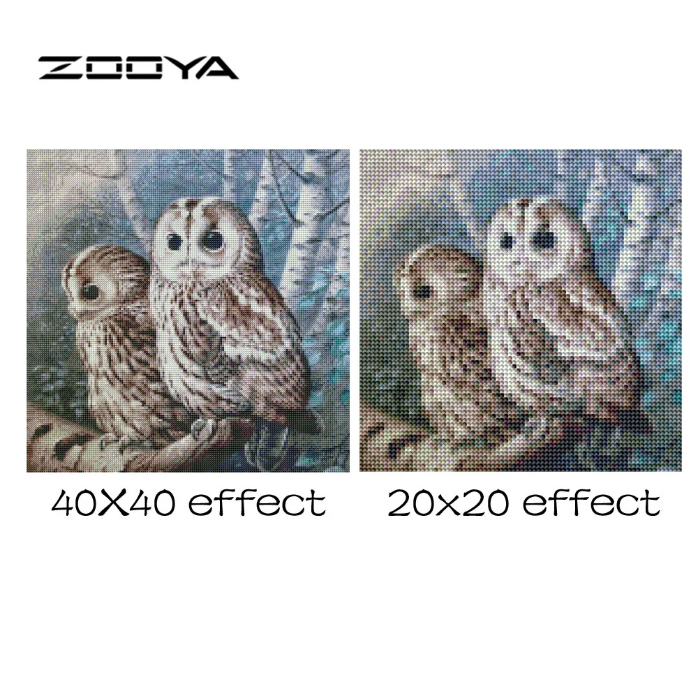 Zooya Алмазная вышивка продажа животных Сова DIY картина крестиком полная страз