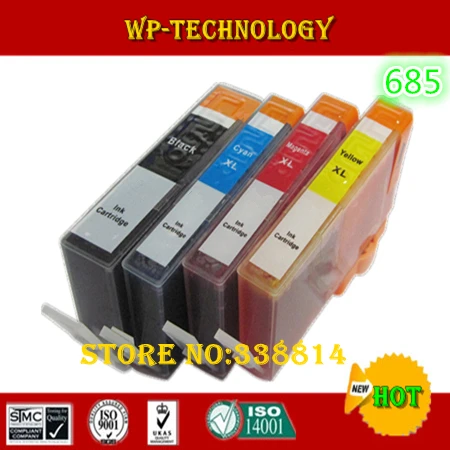 Совместимый картридж подходит для Hp 685 картриджи с чернилами HP 4615 5525 3525 6525 4625